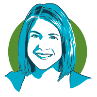 Kate Shattuck headshot line drawing