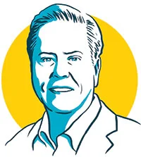 Gary Burnison headshot line drawing